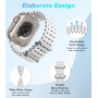 Astorgos Correas Ocean Compatible con Apple Watch Ultra2/Ultra 49mm,S10 46mm,9/8/7 45mm,SE2/SE/6/5/4 44mm,3/2/1 42mm,Correa de