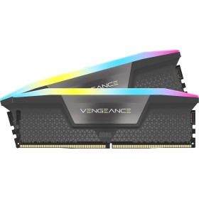 CORSAIR Vengeance RGB DDR5 RAM 32GB (2x16GB) 6400MHz CL32 AMD Expo Intel XMP iCUE Memoria de Ordenador Compatible – Gris