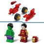 LEGO Marvel Iron Man con Moto y Hulk Juguete de Construcción Infantil con Minifiguras de Superhéroes Vengadores, Juego de