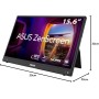 ASUS ZenScreen MB16AHV Monitor portátil, 15,6 Pulgadas, Full HD, IPS, HDMI, USB Type-C, Filtro de luz Azul, Superficie