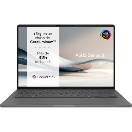 ASUS Zenbook A14 OLED UX3407QA-QD349W Copilot+ PC - Ordenador Portátil 14" WUXGA (Qualcomm Snapdragon X1-26-100, 16GB RAM, 1TB