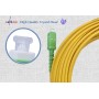 Elfcam® - 5m Fibra óptica Cable SC/APC a SC/APC Monomodo Simplex 9/125, Compatible con Orange, Movistar, Vodafone y Jazztel, 5