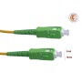 Elfcam® - 5m Fibra óptica Cable SC/APC a SC/APC Monomodo Simplex 9/125, Compatible con Orange, Movistar, Vodafone y Jazztel, 5