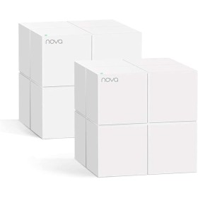 Tenda Nova MW6 - Router Mesh WiFi Solución Completa WLAN de Malla de Doble Banda (2 Estaciones, 4 Puertos Gigabit, MU-MIMO,