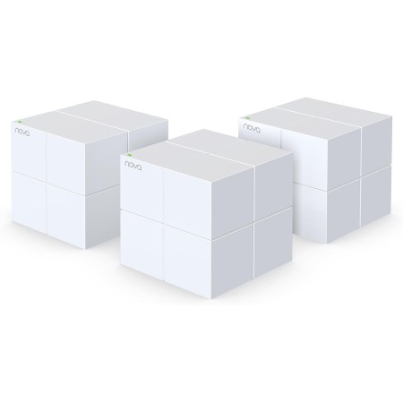 Tenda Nova MW6 - Router Mesh WiFi Solución Completa WLAN de Malla de Doble Banda (2 Estaciones, 4 Puertos Gigabit, MU-MIMO,