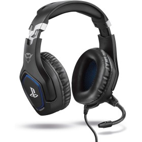 Trust Gaming Cascos PS4 y PS5 Auriculares de Gaming GXT 488 Forze, Licencia Oficial para Playstation, Micrófono Plegable,