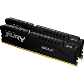 Kingston FURY Beast 32GB 6000MT/s DDR5 CL30 DIMM (Kit de 2) Negro Memoria gamer para Ordenadores de sobremesa - KF560C30BBK2-32