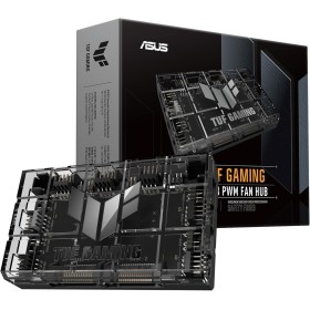 ASUS TUF Gaming ARGB PWM Fan Hub, Conecta Seis Ventiladores de chasis, Ventilador PWM y Controlador RGB, Indicadores de