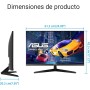ASUS Monitor VA27EHF Eye Care Gaming 27" (IPS, Full HD, sin marcos, 100 Hz, sincronización adaptativa, MPRT de 1 ms, HDMI, luz