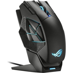ASUS ROG Spatha X Wireless Gaming Mouse (Magnetic Charging Stand, 12 Programmable Buttons, 19,000 DPI, Push-fit Hot Swap Switch
