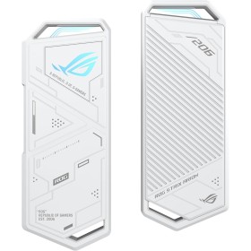 ASUS ROG Strix Arion White Edition - Caja de SSD M.2 NVMe (USB3.2 Gen 2 de Tipo C 10 Gbps, Cables USB-C a C y USB-C a A,