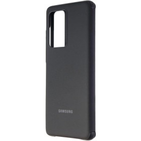Samsung - Funda Clear View para Galaxy S20 Ultra, Negro - 6.9 pulgadas