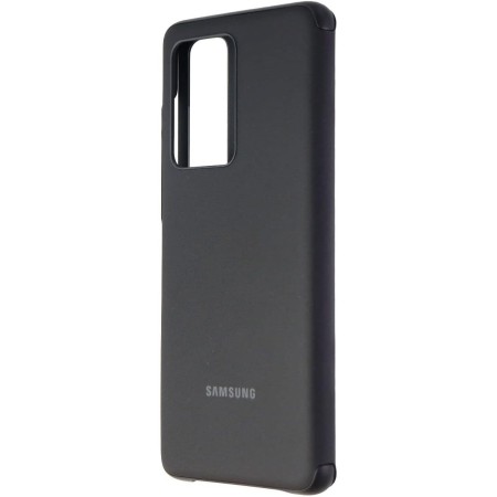 Samsung - Funda Clear View para Galaxy S20 Ultra, Negro - 6.9 pulgadas