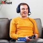 Trust Gaming Cascos PS4 y PS5 Auriculares de Gaming GXT 488 Forze-B, Licencia Oficial para Playstation, Micrófono Plegable,