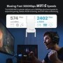 Repetidor WiFi 6 de 3000Mbps, extensor inalámbrico de doble banda de 2