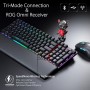 ASUS ROG Azoth - Teclado Mecanico Gaming 75%, Cubierta Metálica, Switch ROG NX Red lubricados, ABS, Kit de Lubricado, IR, BT y