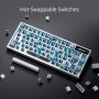 ASUS ROG Azoth - Teclado Mecanico Gaming 75%, Cubierta Metálica, Switch ROG NX Red lubricados, ABS, Kit de Lubricado, IR, BT y