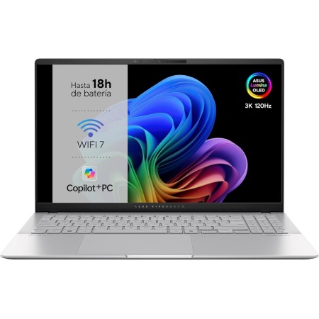 ASUS Vivobook S 15 OLED S5507QA-MA012W Copilot+ PC - Ordenador Portátil 15.6" Wide Quad HD+ 120Hz (Qualcomm Snapdragon