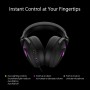 ASUS ROG Delta S USB-C gaming headset (wired, AI noise canceling, RGB lighting, compatible with PC, Nintendo Switch and Sony