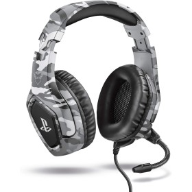 Trust Gaming Cascos PS4 y PS5 Auriculares de Gaming GXT 488 Forze-G, Licencia Oficial para Playstation, Micrófono Plegable,