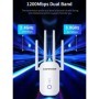 Repetidor WiFi COMFAST de 1200Mbps, extensor de rango WiFi inalámbrico