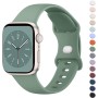 Wanme Compatibles con Correa Apple Watch 38mm 40mm 41mm 42mm 44mm 45mm 49mm 46mm, Correas de Silicona, Pulseras de Repuesto