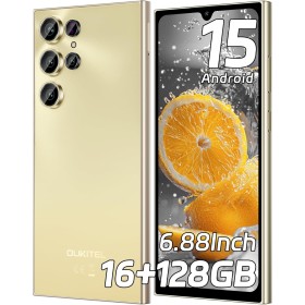 OUKITEL C61 2025 Telefono Movil Android 15, 6.88" HD+ 90Hz Pantalla Telefonos Moviles Libres, 16GB(4+12)+128GB/1TB, Batería