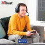 Trust Gaming Cascos PS4 y PS5 Auriculares de Gaming GXT 488 Forze-G, Licencia Oficial para Playstation, Micrófono Plegable,