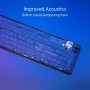 ASUS ROG Strix Scope II - Teclado gaming de tamaño completo, espuma amortiguadora, interruptores ROG NX Snow prelubricados,