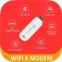 Módem Wifi TIANJIE Wi-Fi 6 Global 4G LTE con punto de acceso enrutador