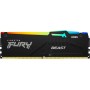 Kingston FURY Beast Negro RGB 16GB (2x8GB) 5200MT/s DDR5 CL40 DIMM Memoria gamer para Ordenadores de sobremesa Kit de 2 -