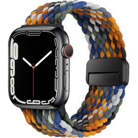 HITZEE Compatible con Correa Apple Watch 49/46/45/44/42/41/40/38mm, Correas Elástica con Cierre Magnético Diseñadas para Apple