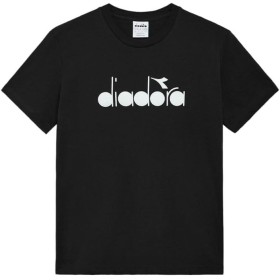 DIADORA Camiseta negra con logotipo de hombre