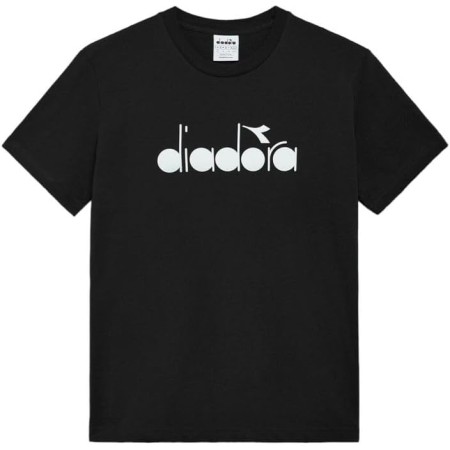 DIADORA Camiseta negra con logotipo de hombre