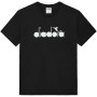 DIADORA Camiseta negra con logotipo de hombre