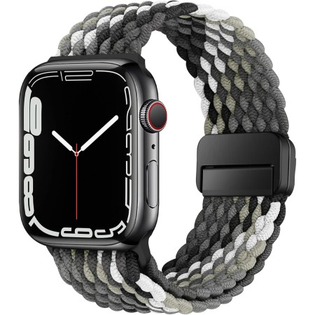 HITZEE Compatible con Correa Apple Watch 49/46/45/44/42/41/40/38mm, Correas Elástica con Cierre Magnético Diseñadas para Apple