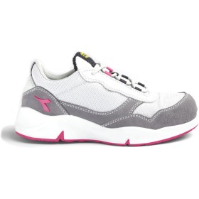 Diadora Utility Chaussures de sécurité Basses Femme AHTENA Text S1PL FO SR ESD - Gris Violet/Rose 39 - Protection Des Pieds