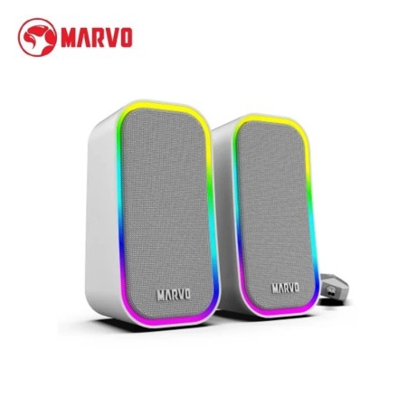 Marvo SG-285 Altavoces USB con cable Luz RGB 5 modos Control de volume