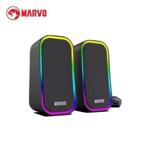 Marvo SG-285 Altavoces USB con cable Luz RGB 5 modos Control de volume