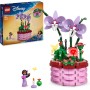 LEGO | Disney Encanto Maceta de Isabela Juguete de Construcción con Flores de Orquídeas, Mini Muñeca de Personaje de la