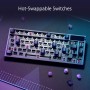 ASUS ROG Azoth Teclado mecánico inalámbrico para Juegos (Factor de Forma 75%, interruptores ROG NX, Teclas PBT Doubleshot,