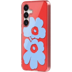 Samsung Marimekko Unikko Hybrid Case Cover con diseño Floral Galaxy S25, Red