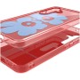 Samsung Marimekko Unikko Hybrid Case Cover con diseño Floral Galaxy S25, Red