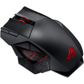 ASUS ROG Spatha Rechargeable Wireless MMO Gaming Mouse with 12 Programmable Buttons, 8200DPI and Aura RGB - Black