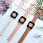 AMSKY 3 Piezas Correas Grabado Floral Compatible con Correa Apple Watch 40mm 46mm 41mm 38mm 42mm 44mm 45mm 49mm Mujer, Correa de