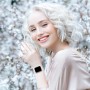 AMSKY 3 Piezas Correas Grabado Floral Compatible con Correa Apple Watch 40mm 46mm 41mm 38mm 42mm 44mm 45mm 49mm Mujer, Correa de