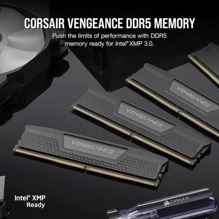Corsair Vengeance DDR5 32GB (2x16GB) 6400MHz C32 Optimizada para Intel Memoria (Regulación de Tensión, Perfiles XMP 3.0