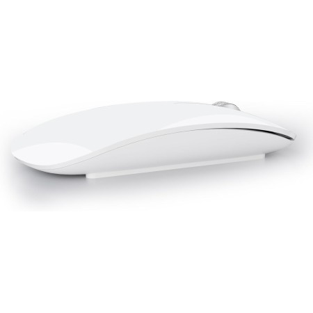 Uiosmuph Ratón Inalámbrico Bluetooth, Silencioso Wireless Mouse, 3 Modos (Bluetooth 5.1/5.1+2.4G) Ratón Ergonómico para