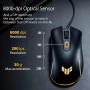 ASUS TUF Gaming M3 Gen II (ratón Gaming, con Cable Ligero de 59 Gramos, Resistencia al Polvo y Agua IP56, un Sensor de 8000 dpi,