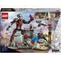 LEGO Marvel Gran Batalla de Capitán América: Civil War, Juguete de Superhéroes con Quinjet y 8 Minifiguras Inc. Capitán América,